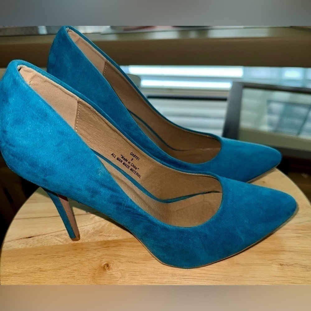 Gaby Heels Riverberry Teal Green Size 9 - Picture 4 of 5